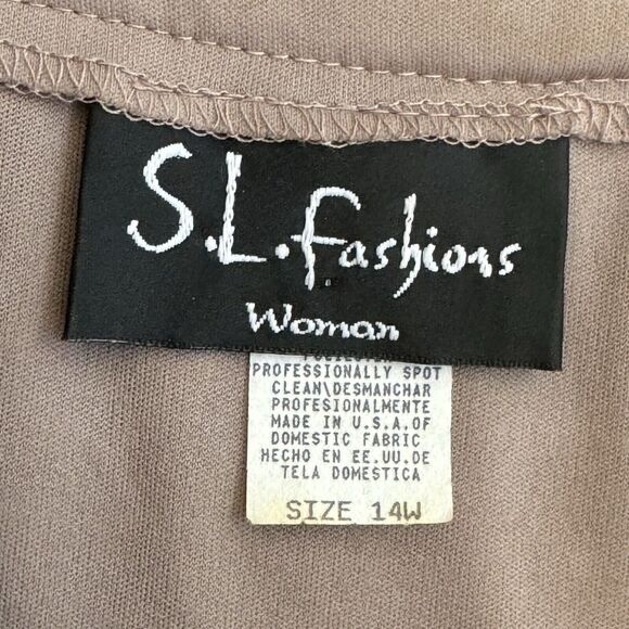 S.L. Fashions VTG Blouson Sleeveless Crochet lace Fringe Hem Dress - Picture 2 of 9